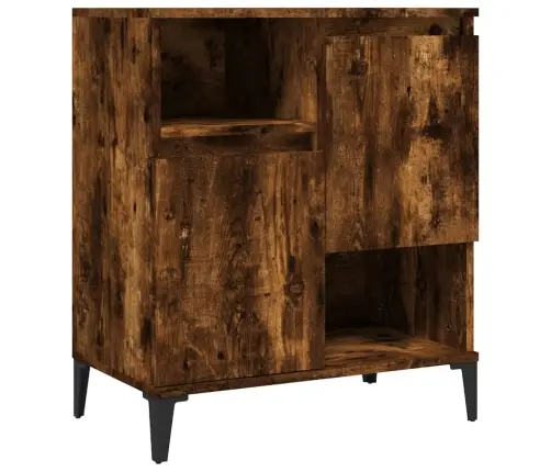 Šoninė Spintelė, Dūminio Ąžuolo, 60X35X70cm Apdirbta Mediena