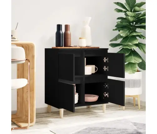 Kumode, Melns, 60X35X70 Cm, Inženierijas Koks Vidaxl