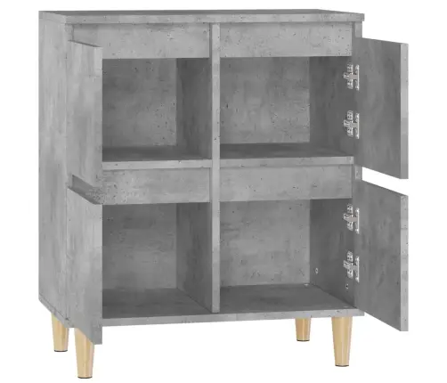 Plaukts, Betona Pelēks, 60X35X70 Cm, Inženierijas Koks Vidaxl