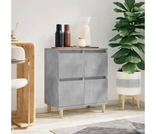 Plaukts, Betona Pelēks, 60X35X70 Cm, Inženierijas Koks Vidaxl