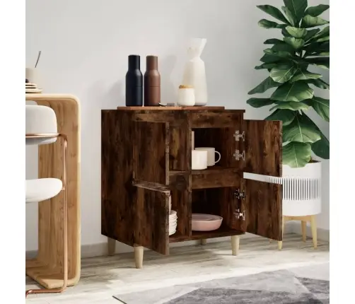 Kumode, Ozolkoka Krāsa, 60X35X70 Cm, Inženierijas Koks Vidaxl