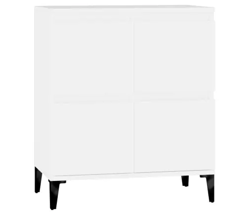 Kumode, Balta, 60X35X70 Cm, Inženierijas Koks Vidaxl