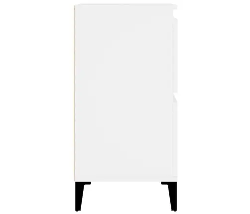 Kumode, Balta, 60X35X70 Cm, Inženierijas Koks Vidaxl