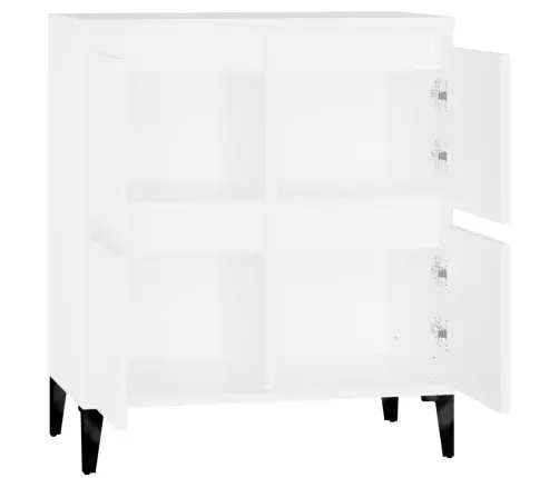 Kumode, Balta, 60X35X70 Cm, Inženierijas Koks Vidaxl