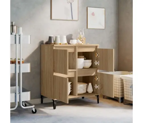 Puhvetkapp, Sonoma Tamm, 60 X 35 X 70 cm Tehispuit Puhvetkapp, Sonoma Tamm, 60 X 35 X 70 cm Tehispuit