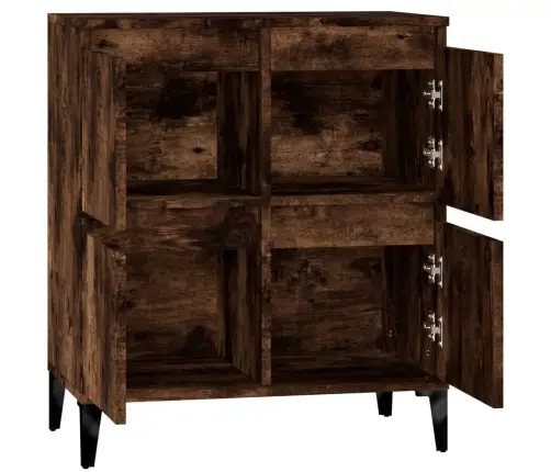 Šoninė Spintelė, Dūminio Ąžuolo, 60X35X70cm Apdirbta Mediena