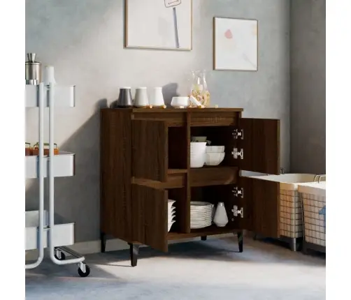 Kumode, Ozolkoka Krāsa, 60X35X70 Cm, Inženierijas Koks Vidaxl