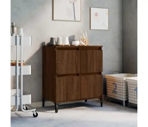 Kumode, Ozolkoka Krāsa, 60X35X70 Cm, Inženierijas Koks Vidaxl