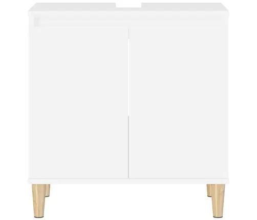 Spintelė Praustuvui, Balta, 58X33X60cm Apdirbta Mediena