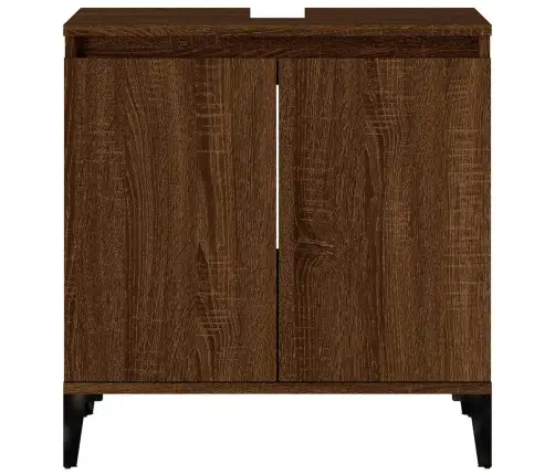 Izlietnes Skapītis, 58X33X60 Cm, Inženierijas Koks, Ozolkoka Vidaxl