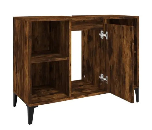 Spintelė Praustuvui, Dūminio Ąžuolo, 80X33X60cm Mediena