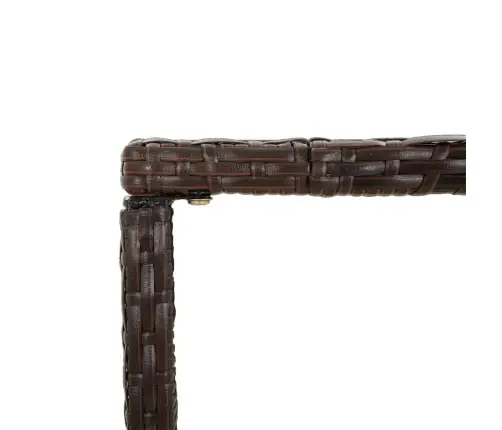 Baarilaud Klaasplaadiga, Pruun, 180 X 70 X 110 cm Polürotang