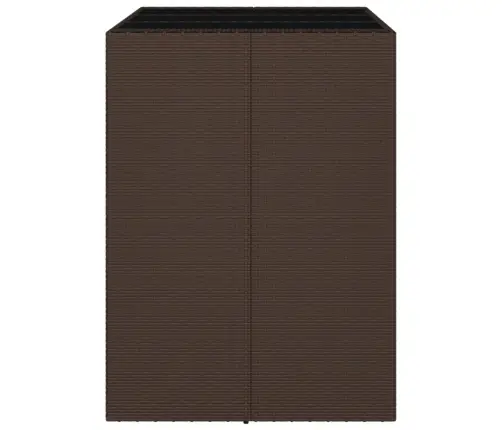 Baarilaud Klaasplaadiga, Pruun, 105 X 80 X 110 cm Polürotang