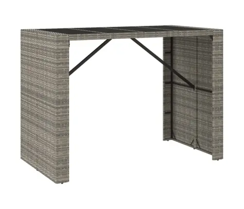 Baarilaud Klaasplaadiga, Hall, 145 X 80 X 110 cm Polürotang