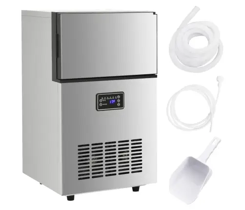 Ledukų Gaminimo Aparatas, Sidabrinis, 45Kg/24Val.