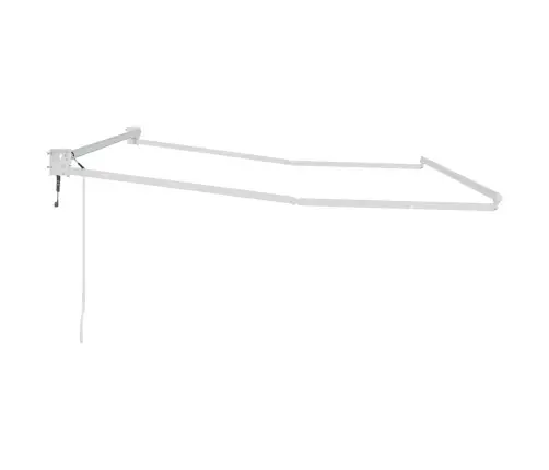 Izvelkams Jumtiņš Balts 300 X 250 Cm Alumīnijs Vidaxl