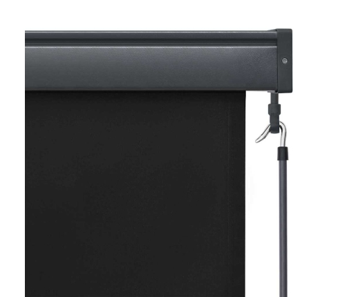 Āra Ruļļu Žalūzija Regulējams Antracīts 180 X 250 Cm Audums Vidaxl