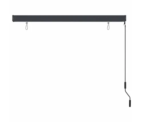 Āra Ruļļu Žalūzija Regulējams Antracīts 180 X 250 Cm Audums Vidaxl