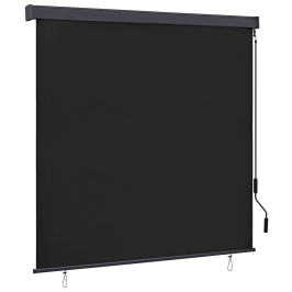 Āra Ruļļu Žalūzija Regulējams Antracīts 180 X 250 Cm Audums Vidaxl