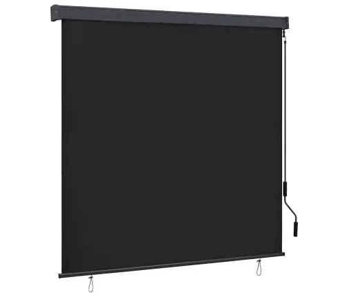Āra Ruļļu Žalūzija Regulējams Antracīts 180 X 250 Cm Audums Vidaxl