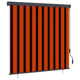 Välis Rulli Kardin Oranž Ja Valge 180 X 250 Cm Kangas Välis Rulli Kardin Oranž Ja Valge 180 X 250 Cm Kangas