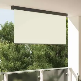 Āra Ruļļu Žalūzija Regulējams Krēmkrāsa 200 X 250 Cm Audums Vidaxl