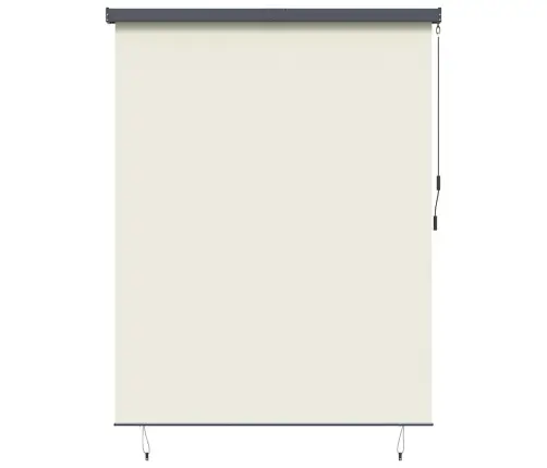 Āra Ruļļu Žalūzija Regulējams Krēmkrāsa 200 X 250 Cm Audums Vidaxl