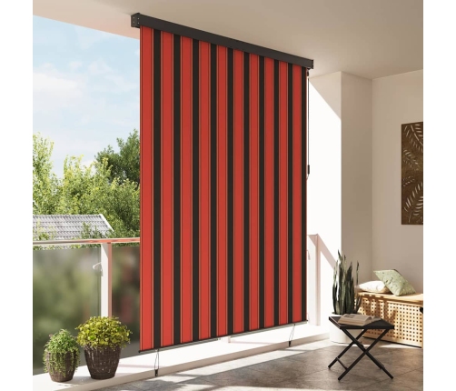 Āra Ruļļu Žalūzija Oranža Un Brūna 200 X 250 Cm Audums Vidaxl
