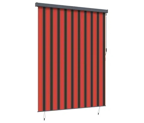 Āra Ruļļu Žalūzija Oranža Un Brūna 200 X 250 Cm Audums Vidaxl