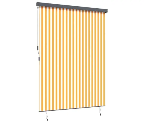Välis Rulli Kardin Oranž Ja Valge 220 X 250 Cm Kangas Välis Rulli Kardin Oranž Ja Valge 220 X 250 Cm Kangas