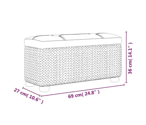 Uzglabāšanas Soli Ar Matraci, 2 Gab., 69 Cm, Brūns, Vilkvāle Vidaxl