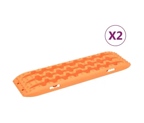 Auto Izvilkšanas Dēļi, 2 Gab., 106X30,5X7 Cm, Neilons, Oranži Vidaxl
