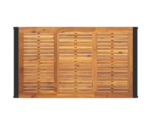 Dārza Galds Ar U-Formas Kājām, 140X80X75 Cm, Akācijas Masīvkoks Vidaxl
