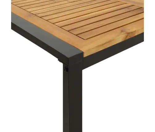 Dārza Galds Ar U-Formas Kājām, 140X80X75 Cm, Akācijas Masīvkoks Vidaxl