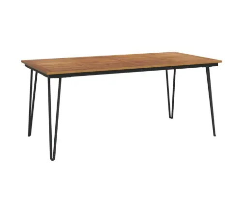Dārza Galds Ar Smailām Kājām, 180X90X75 Cm, Akācijas Masīvkoks Vidaxl