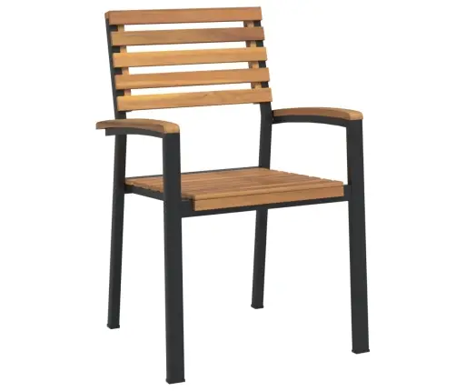 Dārza Krēsli, 4 Gab., Akācijas Koks, Saliekami Viens Uz Otra Vidaxl