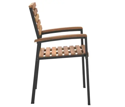 Dārza Krēsli, 4 Gab., Akācijas Koks, Saliekami Viens Uz Otra Vidaxl