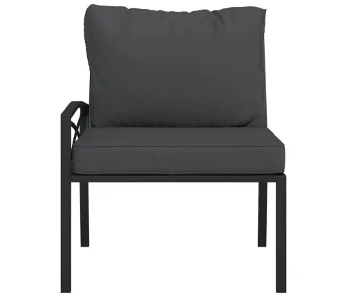 Sodo Kėdės Su Pilkomis Pagalvėlėmis, 2Vnt., 62X75X79cm Plienas