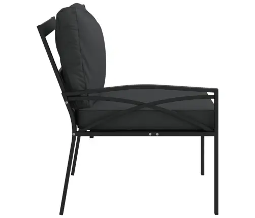 Sodo Kėdės Su Pilkomis Pagalvėlėmis, 2Vnt., 62X75X79cm Plienas