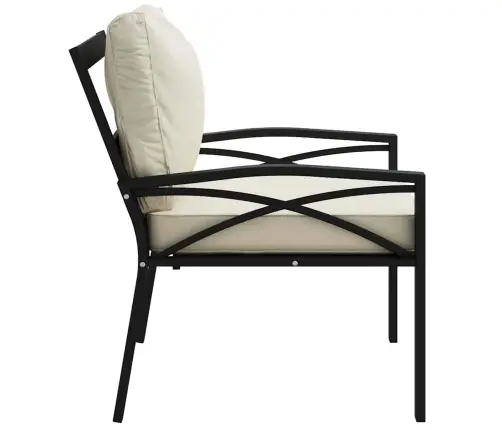 Dārza Krēsli, Smilškrāsas Matrači, 2 Gab., 68X76X79 Cm, Tērauds Vidaxl