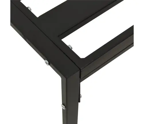 Sodo Kavos Staliukas, Juodas, 60X60X35cm Plienas