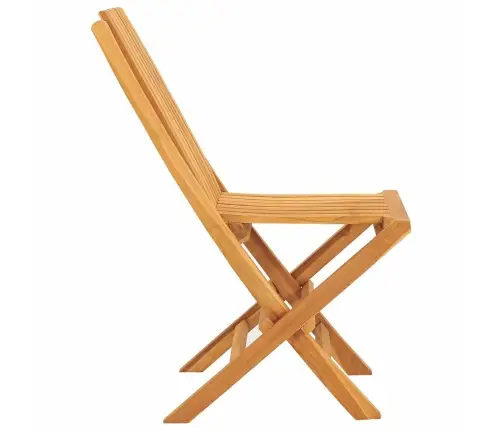 Saliekami Dārza Krēsli, 2 Gab., 47X47X89 Cm, Masīvs Tīkkoks Vidaxl