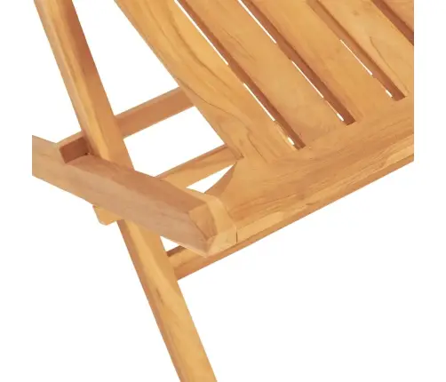 Saliekami Dārza Krēsli, 2 Gab., 47X47X89 Cm, Masīvs Tīkkoks Vidaxl