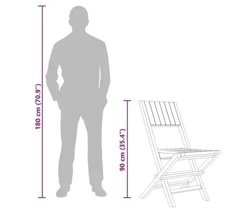 Kokkupandavad Aiatoolid 2 Tk, 47 X 61 X 90 cm Tiikpuu