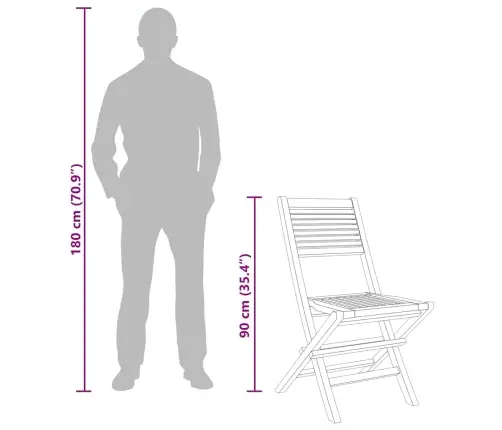 Kokkupandavad Aiatoolid 2 Tk, 47 X 62 X 90 cm Tiikpuu