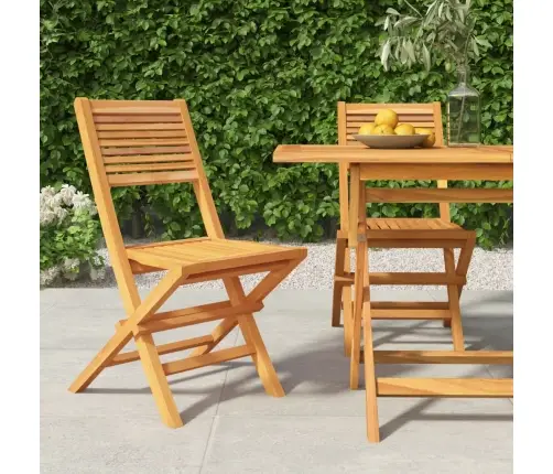 Kokkupandavad Aiatoolid 2 Tk, 47 X 62 X 90 cm Tiikpuu