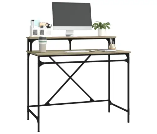 Rakstāmgalds, Sonomas Ozolkoka, 100X50X90 Cm, Inženierijas Koks Vidaxl