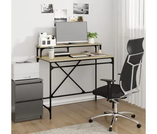 Rakstāmgalds, Sonomas Ozolkoka, 100X50X90 Cm, Inženierijas Koks Vidaxl