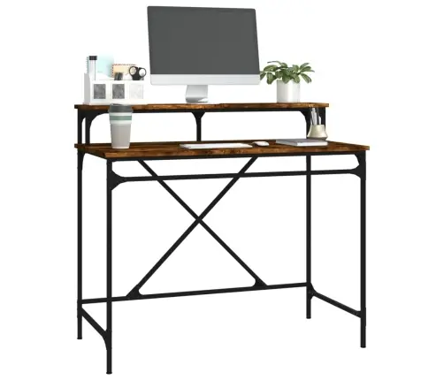 Rakstāmgalds, Ozolkoka Krāsa, 100X50X90 Cm, Inženierijas Koks Vidaxl