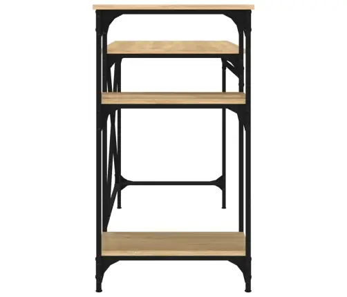 Rakstāmgalds Ar Plauktiem, 105X50X90 Cm, Inženierijas Koks Vidaxl